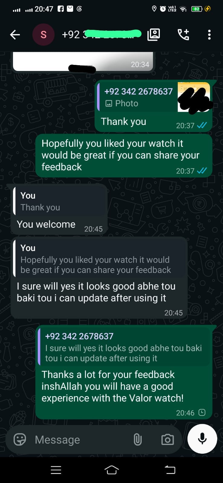 Customer review photo