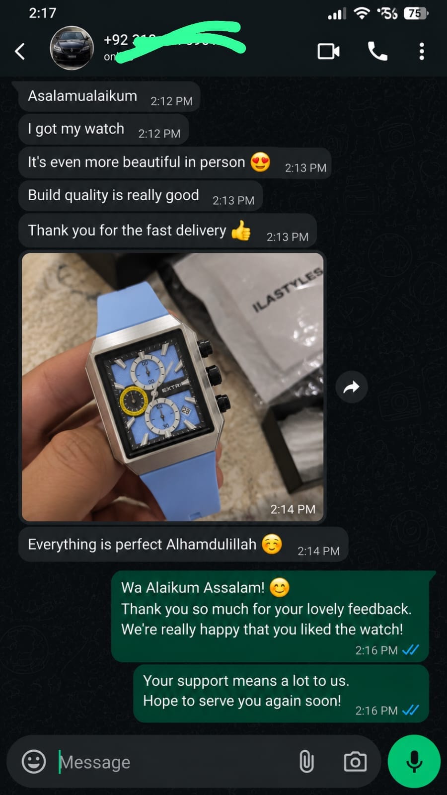 Customer review photo